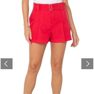 Liverpool Jeans Belted Shorts – Geranium Pink | Size 6 NWT 🌸🌸
